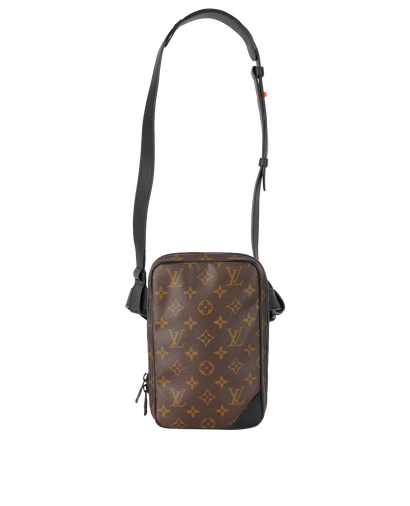 Utility Side Bag, &pound;850, Handbags, Brown, Coated Canvas, Front view